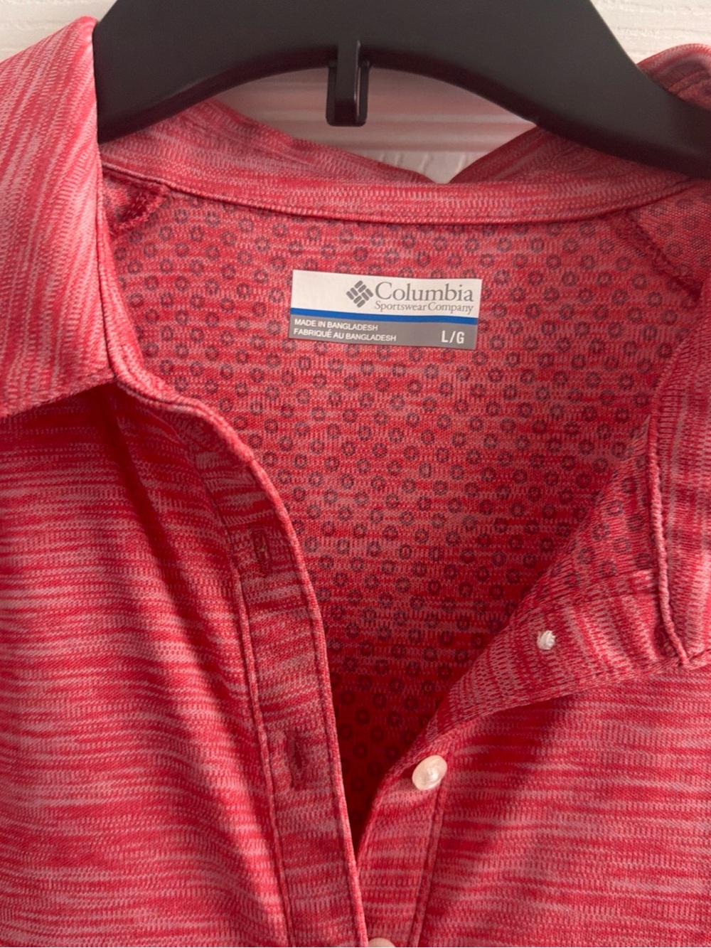 Columbia Red Heather Performance Polo